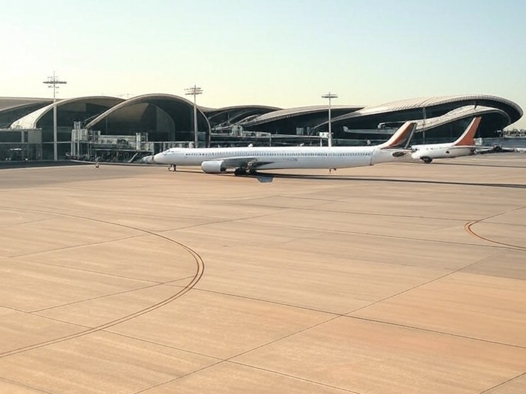 Vista do Aeroporto de Brasília, eleito o segundo mais pontual do mundo em ranking global.