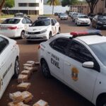 Viaturas da PCDF em operação contra tráfico de drogas no Lago Norte e Asa Norte, Brasília.