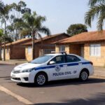 Viatura da Polícia Civil do DF em rua de Sobradinho II, representando prisão por homicídio.