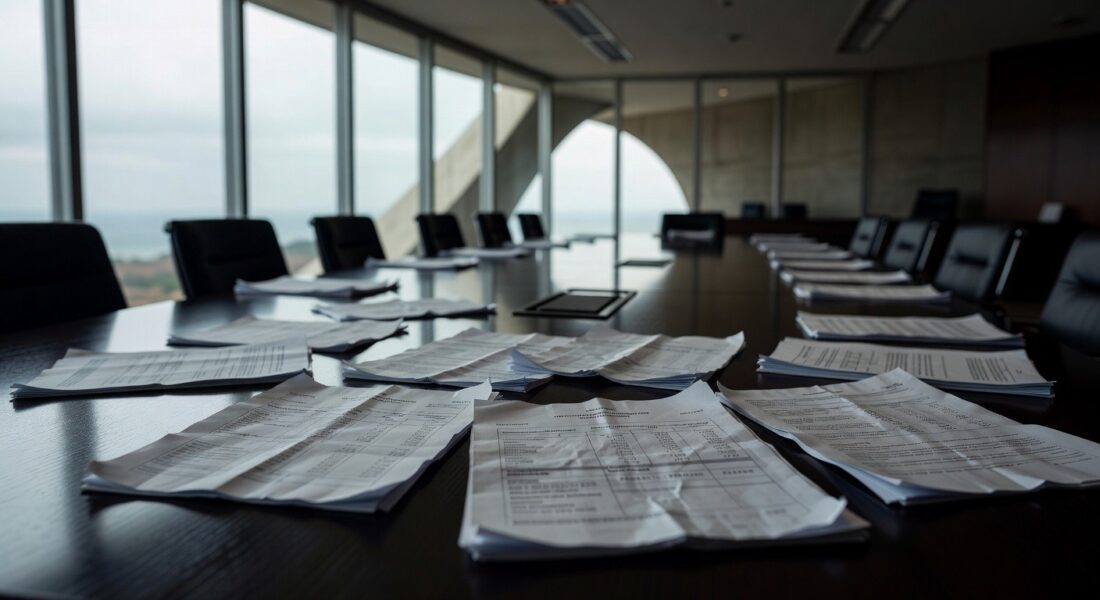 Edifício da CLDF em Brasília sob céu nublado, simbolizando críticas ao presidente do BRB por falta de transparência na gestão.