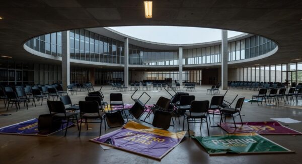 Auditório vazio na CLDF com falhas crônicas na 3ª Semana da Mulher, apesar do foco em empreendedorismo.