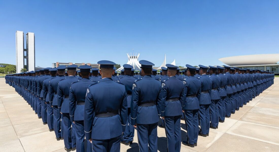 Cerimônia de formatura de 239 policiais da PMDF em curso de aperfeiçoamento no Distrito Federal, Brasília.
