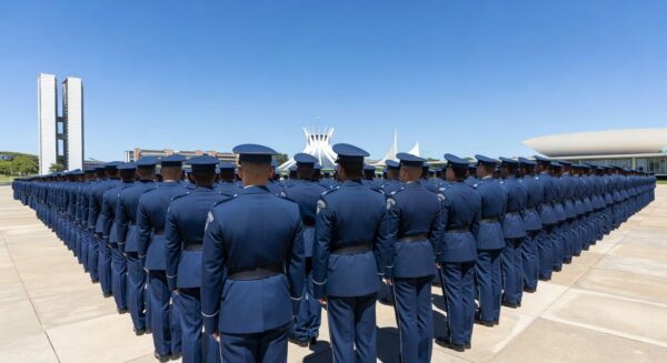 Cerimônia de formatura de 239 policiais da PMDF em curso de aperfeiçoamento no Distrito Federal, Brasília.