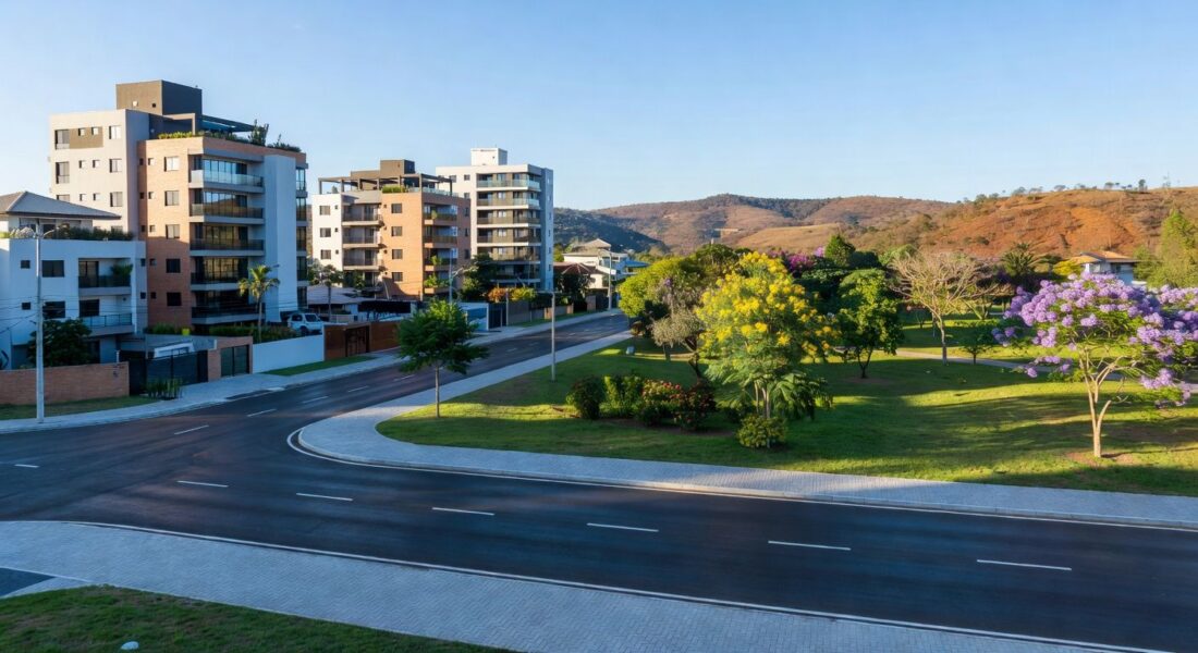 Área residencial em Arniqueira com investimentos do GDF em infraestrutura, elevando qualidade de vida local.