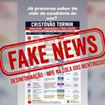 Ministério Público Eleitoral pede multas diárias para perfis que mentem sobre Cristóvão Tormin